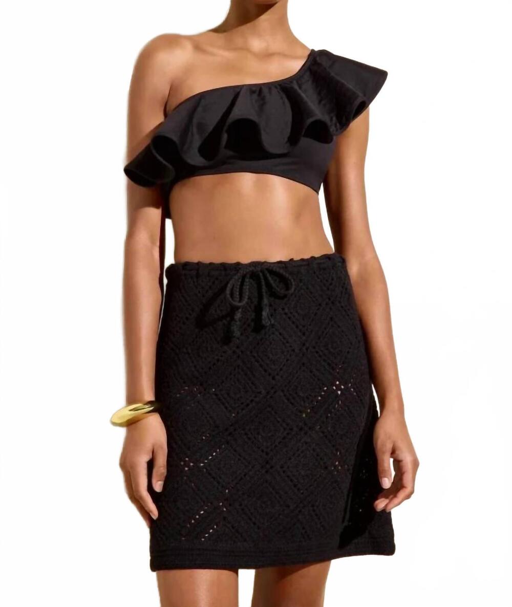 NEW MARIE OLIVER zebbie skirt in black